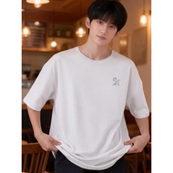 2S337 Lelaki Baju T Shirt Men Tshirt   Crop Top Clothes Tops Korean Style Plus Size Oversized T-shir