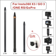 เหมาะสำหรับ X4 Insta360/GO3คาร์บอนไฟเบอร์ยาวพิเศษ Selfie Stick,GoPro Action Camera Extension Stick Action Camera Selfie Stic