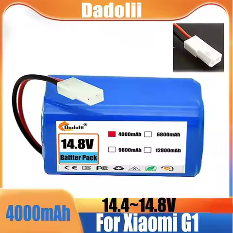 Brand New 4S1P 14.4V 4000mAh Li-ion Battery Pack for Xiaomi Mi Robot G1/R30/R35 VacuumMop|High-Capac
