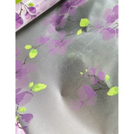 Green Leaf Purple Flower Vacuum Sticker ️