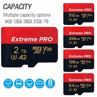 2TB Extreme Pro Flash Card  Micro SD Card SDXC UHS-I A2 1TB 512GB 256GB  U3 V30 TF Card Memory Card