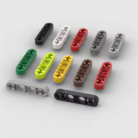 10PCS Puzzle Particle 32449 Liftarm Building Blocks Thin 1x4 Axle Holes Brick DIY Toys Children Birt