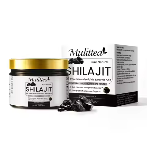 Mulittea High Purity Original Shilajit Mineral Supplements with 85+ Trace Minerals & Fulvic Acid for