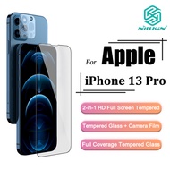 Nillkin 2-in-1 HD Full Cover Tempered Glass For iPhone 13 Pro Anti-Scratch Full Screen Tempered Glass + Camera Protective Film for iPhone 13 Pro