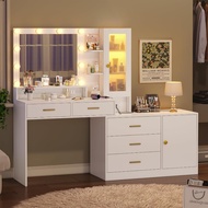 [p15p] Makeup Vanity with Lights Vanity Desk with Mirror Large Vanity Table Set with Drawer Dresser 