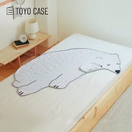 【日本TOYO CASE】動物造型涼感透氣三合一午睡枕/涼墊/涼毯- 北極熊