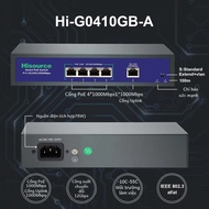 Hisource 4 Cổng Gigabit POE Switch 48V Với 1*1000Mbps Uplink Port Active Network Switch Cho IPC Wire