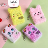 Little O MAGICA Children's Notebook with Fur Cover Imported Unicorn Notebook 2H21