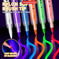 SMARTSIMPLE Double-Tip Fluorescent Temporary Tattoo Pens Body Paint Markers Washable Face Paint for 
