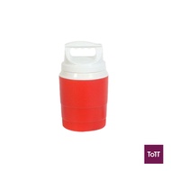 Standard Plastic Round Insulated Ice Cooler Ø17xH30cm, 2.75L/2.9Qt, Red