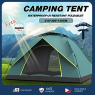 2-6 Person Automatic Tent For Camping Waterproof Double Layer Tent Outdoor Dome Camping Family Tent