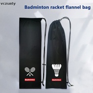 vczuaty Badminton Racket Cover Bag Soft Storage Bag Case Drawstring Pocket Portable Tennis Racket Protection SG