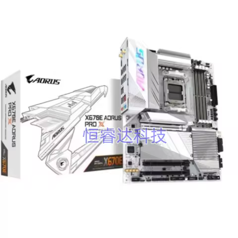 New X670E AORUS PRO X ATX 16+2+2 phases VRM solution PCIe 5.0 x16 AMD X670 2.5GbE LAN & Wi-Fi 7 Sock