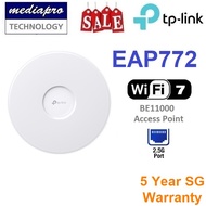 TP-LINK EAP772 BE11000 Ceiling Mount Tri-Band Wi-Fi 7 Access Point , Support PoE+ - 5 Year Local TP-