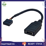 [beautybaby.ph] USB 9PIN to TYPE-E Adapter Cable USB 9PIN to TYPE-E Cable Front Panel Adapter USB 9P