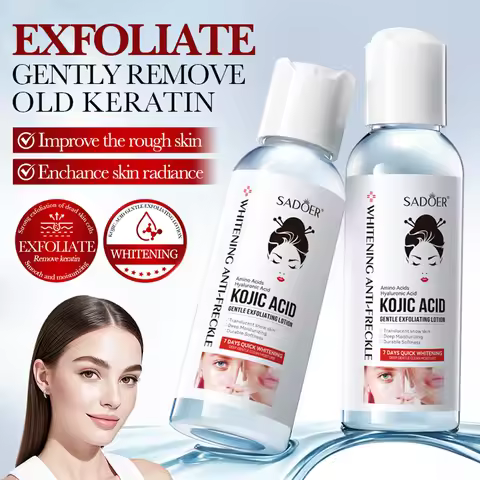 Kojic Acid Gentle Exfoliating Lotion Brightens Skin Tone And Leaves Skin Smooth And Refined Aloe Ver