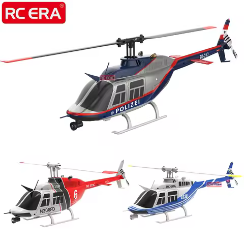 RC ERA 1:36 Scale C138 BELL206 Gyro-Stabilized Flybarless RC Helicopter for Adults Remote Control Ai