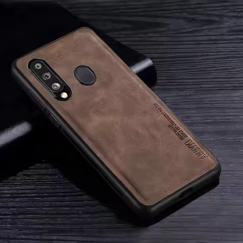 Simple pattern Silicone Case For Samsung Galaxy A8S A10S A20 A30 M10S leather Case For Samsung Galax