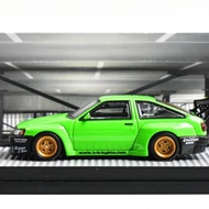 INNO 1:64 AE86 PANDEM Adults Hobby Green Diecast Model Car