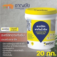 WEBER DRY SEAL - อะครีลิคทากันรั่วซึม ชนิดยืดหยุ่นสูง ขนาด 20 กก.