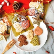 聖誕節4入造型手工餅乾(聖誕樹/雪人/薑餅人)