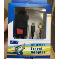 Charger casan motor / motorcycle travel adapter / casan aki motor