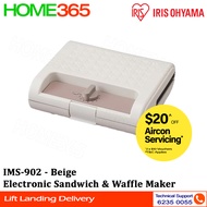 Iris Ohyama Electronic Sandwich &amp; Waffle Maker IMS-902 Beige