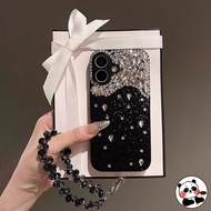 Luxury Shiny Rhinestone Phone Case With Bracelet For Vivo V40 V30 V29 V29E V27 V25 V25E V23 V23E V20