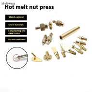 Wea 7/9/10Pcs Heat Insert Nut Iron Tip M2 M3 M4 M5 M6 M8 Brass Thread Embedded Kit Tool For Plastic 