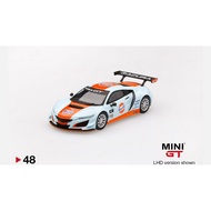 Mini GT 48 Acura NSX GT3 Gulf Racing Limited Edition Loose