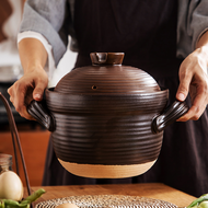 萬土燒 日式雙蓋砂鍋 陶鍋 炊飯鍋3000ml 2色