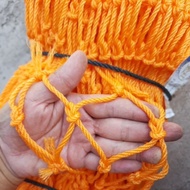 PE NET ORANGE COLOR SIZE 4.5 INCH (114mm) 60MD×50ML.JARING FUTSAL, LORI KELAPA SAWIT, SANGKAR IKAN.