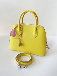 RARE! 現貨三色! HERMES Bolide 25 Limited Edition Lime / Mauve Sylvestre / Nata