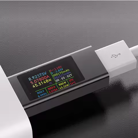 KWS-MX23 USB Tester High Definition 1.06 inch IPS Display Voltage Current Power Meter Voltmeter Amme