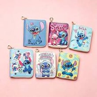 In Stock Cartoon Stitch European And American Style PU Wallet, Student Short Zipper Pouch, Coin Purs