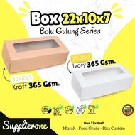 22x10x7 Window Box 22x10x7 Roll Cake Box 22x10 Roll Cake Box/ Brownie Box Window Brownies Packaging 