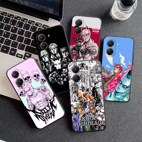 JoJo Adventure Killer Queen Soft Phone Case for Xiaomi Poco X7 X8 Pro Max X5 X6 X3 F8 F7 Ultra M8 M7