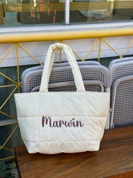 A FLUFFY BAG (ฟรีปักชื่อ) Customized Name Bag☁️