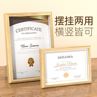 Popular Discount Certificate Frame a4Certificate Display Frame Patent Certificate Frame Solid Wood A