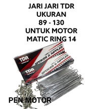 Jari Jari TDR Warna Chrome Ukuran 89 & 130 Untuk Motor Matic Ring 14 Beat Vario Scoopy Spacy Genio M