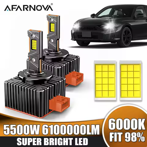 2PC D1S D3S D2S LED Canbus Headlight Bulb Xenon D4S D1R D3R D2R D4R Ultra Powerful Spotlight Led Lig