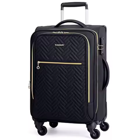 Carry On Luggage 20 Inch, Softside Expandable Suitcase with Spinner Wheels, Luggage 22x14x9 Airline