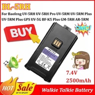 BL-5RH 7.4V 2500mAh Walkie Talkie Battery for Baofeng UV-5RH Pro UV-5RM Plus/ Plus GPS UV-5G BF-K5 P
