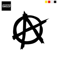 KAIZEN STUDIO Anarchy A Logo Car Motor Bike Skateboard Vinyl Cutting Sticker