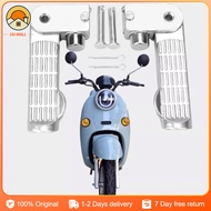 Ebike Bicycle 1Pair Aluminum Alloy Ebike Pedal Set Foot Rest Foldable Footrest Pedal Replacement