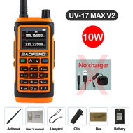 FHJIK 2024 Baofeng วิทยุสื่อสาร V2ได้ไกลสุด UV17วิทยุสื่อสารสองทางวิทยุสมัครเล่นแบบพกพา FM สำหรับล่า