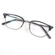 全新 □ OLIVER PEOPLES OV5468 KESTEN 半框眼鏡 黑色槍灰色 49□19-145 配眼鏡盒 義大利製造 男士