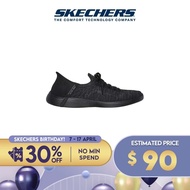 Skechers Women Slip-Ins On-The-GO Swift Astounding Shoes - 137251-BKGY Air-Cooled Memory Foam Heel Pillow