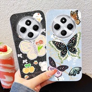 YBD Phone Case For Xiaomi POCO C75 Redmi 14C A4 5G A3 Pro POCO M7 5G Color Blocking Butterfly Glitte