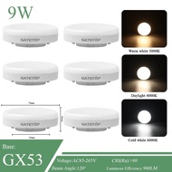 6Pcs LED Cabinet Light Bulb GX53 Replacement AC85-265V 5W 15W Without Main Light PC Cover Energy Sav